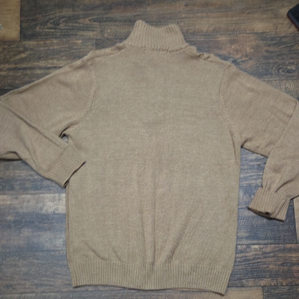 U.S. Polo Assn. Men's Beige Zip-Up Sweater - Picture 4 of 4